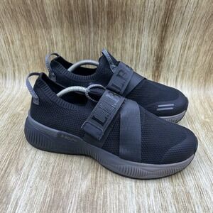 L.L.Bean Dirigo Slip On Sneakers Women's Size 8.5 Black Gray Knit Comfort 518785